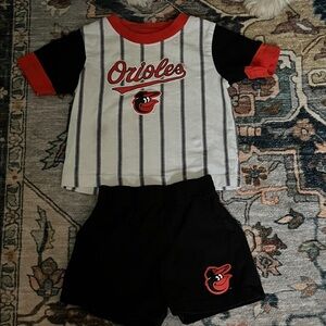 Striped Orioles Kids Outfit
